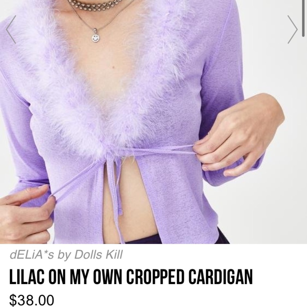 Dolls Kill Lilac On My Own top